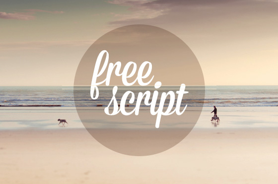5 fonts script for free - download