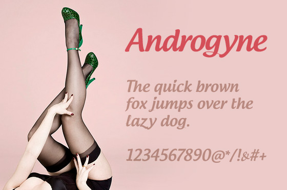 Androgyne free font download