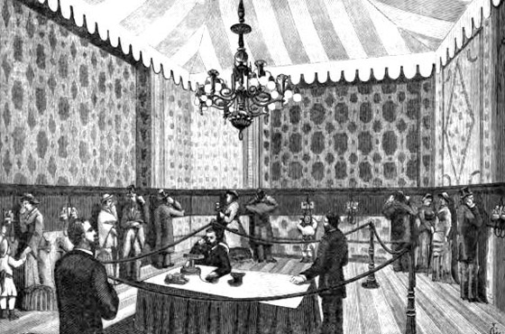 Ilustração de "The International Exhibition and Congress of Electricitiy at Paris", 1881