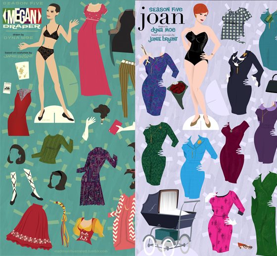 Baixe as Mad Men Dolls