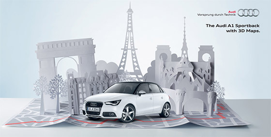 Arte para a campanha global da Audi.