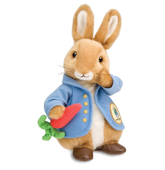 Peter Rabbit de pelúcia, vendido atualmente.