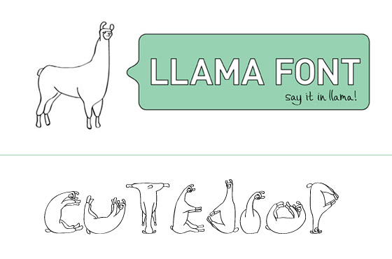 llama-font