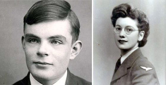 Alan Turing e Joan Clarke.