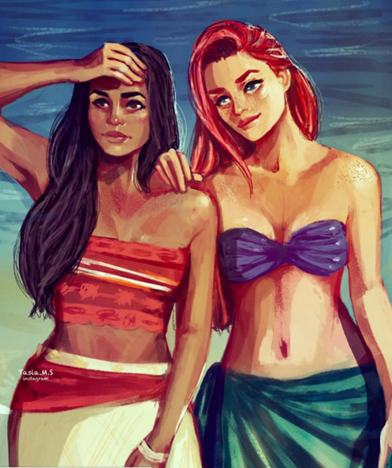Moana e Ariel