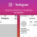 Free download! Baixe a User Interface (UI) do Instagram 2016 em EPS, AI e PNG