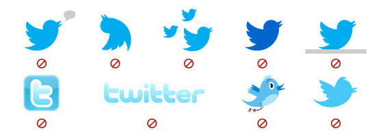 twitter logo guideline