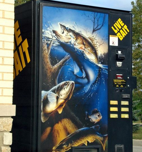 live bait vending machine