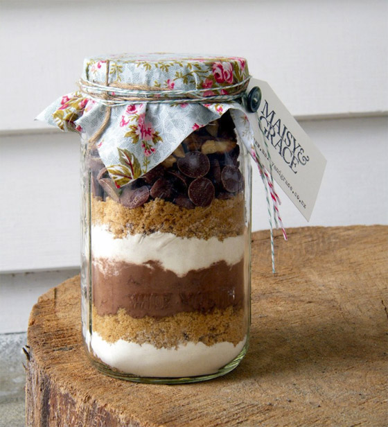 recipes in a jar brownie
