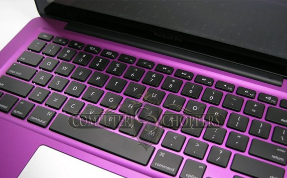Purple macbook anodized - computer choppers