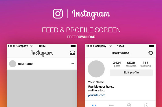 Cutedrop » Free download! Baixe a User Interface (UI) do Instagram 2016